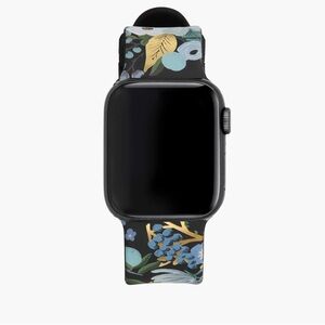 Rifle Paper Co. Floral Apple Watch Band in Blue, Gold